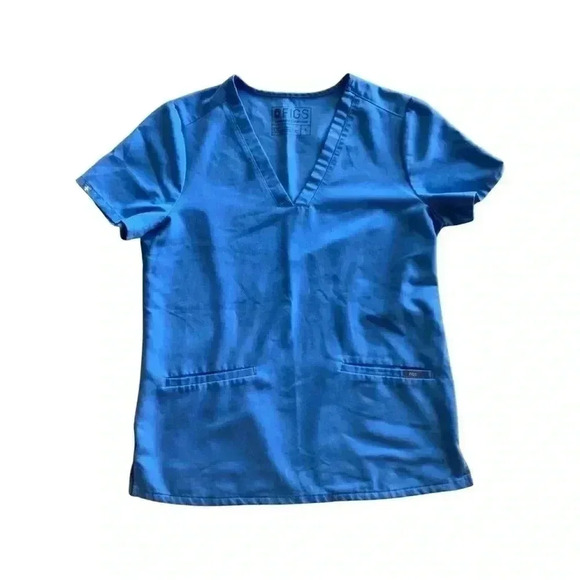 Figs Scrub Top in Graphite Size S - Picture 1 of 3